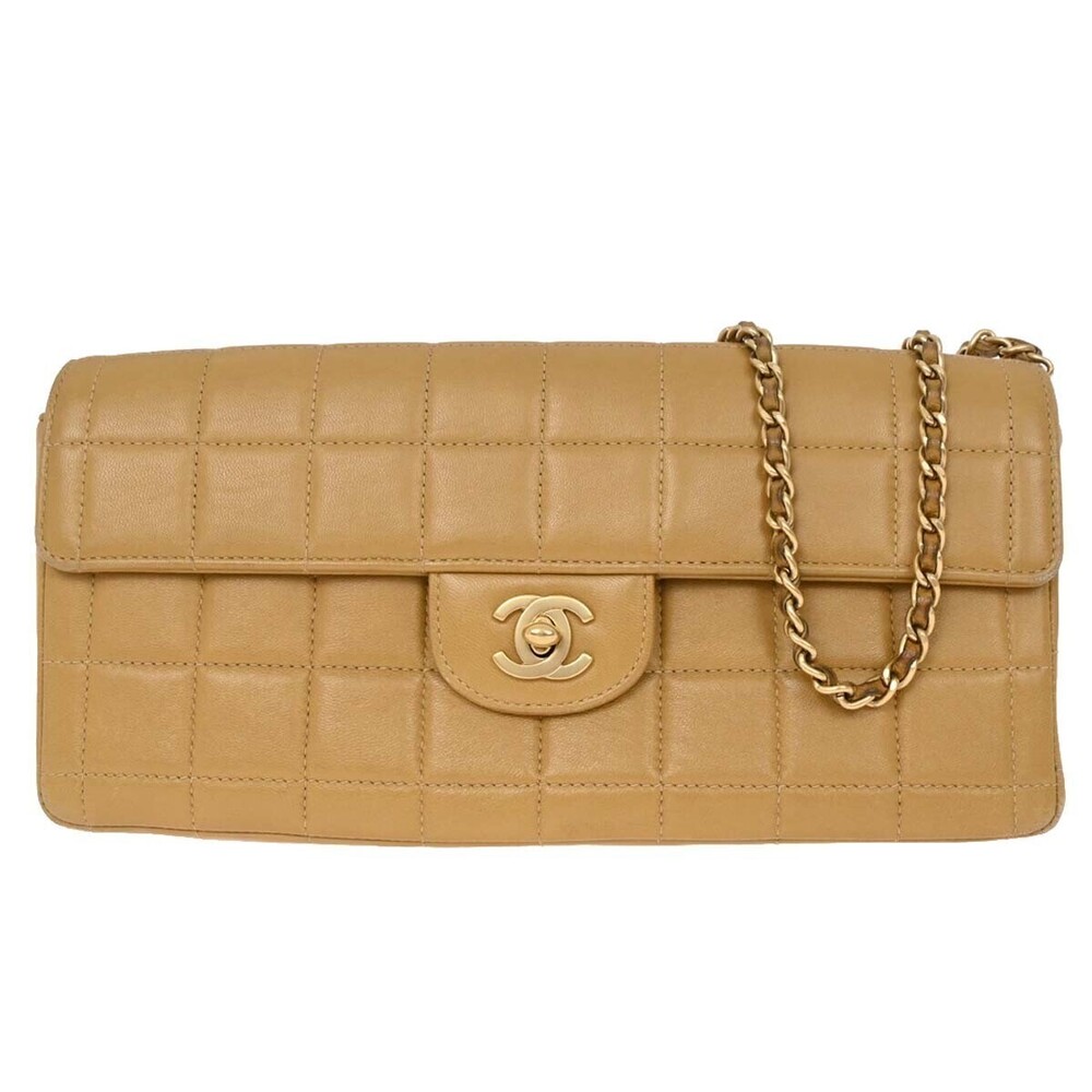 Chanel Chocolate Bar Flap Quilted Lambskin East West